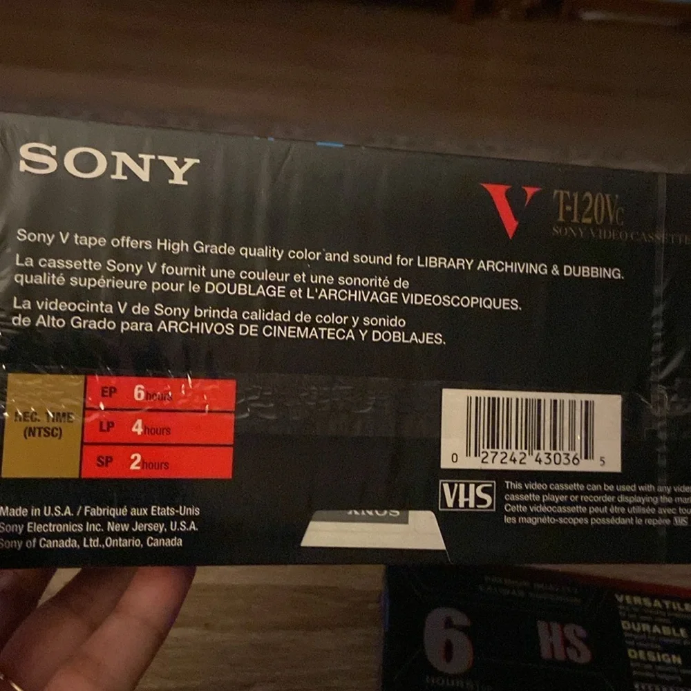 TDK and Sony VHS Tapes-new/sealed